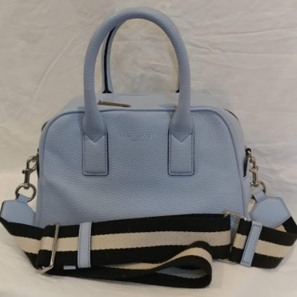 Marc Jacobs Gotham City baby blue leather satchel